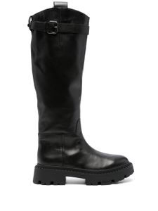 Ash bottes en cuir - Noir