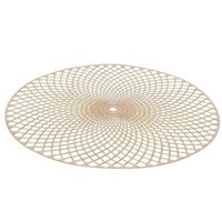 1x ronde onderleggers/placemats goud 38 cm   -