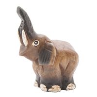 Beeldje Olifant Slurf Hoog Acaciahout (6,5 cm)