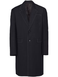 Prada manteau à simple boutonnage - Noir