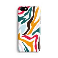 Colored Zebra: Volledig Geprint iPhone 7 Hoesje