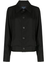 Yohji Yamamoto veste boutonnée à col pointu - Noir