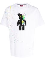 Mostly Heard Rarely Seen 8-Bit t-shirt 2 Face Bear en coton - Blanc