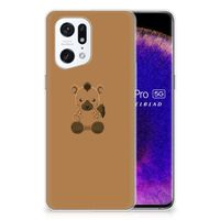 OPPO Find X5 Pro Telefoonhoesje met Naam Baby Hyena - thumbnail