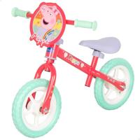 Peppa Pig Fiets zonder pedalen, 70 x 41 x 50 cm, max. 20 kg, balansfiets, 2 lekvrije rubberen wielen, stuur en zadel, in hoogte verstelbaar, officiële licentie, vanaf 2 jaar (77756)