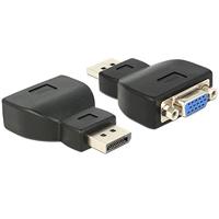 Delock 65567 Adapter Displayport 1.1 stekker naar VGA-bus zwart