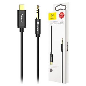 Baseus M01 USB Type-C / 3,5 mm audiokabel - 1,2 m - zwart