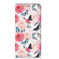 Motorola Moto G31 | G41 Smart Cover Butterfly Roses - thumbnail