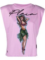 Philipp Plein débardeur à logo Hawaii imprimé - Violet