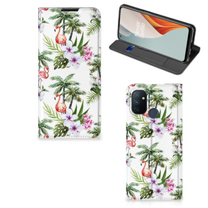 OnePlus Nord N100 Hoesje maken Flamingo Palms