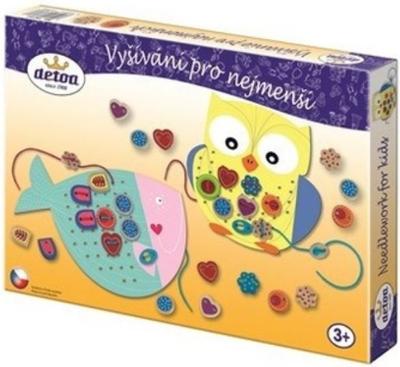 Detoa borduurset dieren junior karton/hout 41 delig