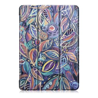 Shop4 - Lenovo Tab E10 Hoes - Smart Book Case Bladeren Gekleurd Shop4 - Lenovo Tab E10 Hoes - Smart Book Case Bladeren Gekleurd
