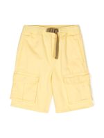 Stella McCartney Kids short cargo ceinturé à patch logo - Jaune - thumbnail