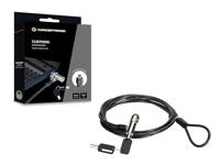 CONCEPTRONIC CUSTODIO02BN Laptopslot met sleutel, nano-slotslot, 1,8 m