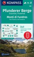 Wandelkaart 081 Pfunderer Berge - Monti di Fundres | Kompass - thumbnail