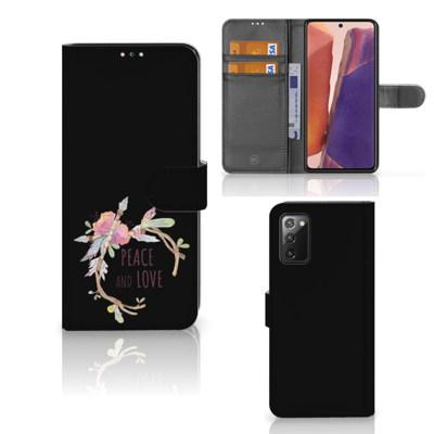 Samsung Galaxy Note 20 Leuk Hoesje Boho Text