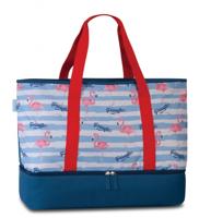 Fabrizio strandtas met koelvak 43 liter blauw