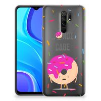 Xiaomi Redmi 9 Siliconen Case Donut Roze - thumbnail