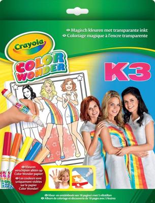 Crayola Color Wonder Kleurboek K3 met 5 viltstiften Crayola Color Wonder Kleurboek K3 met 5 viltstiften
