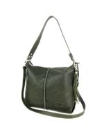 Handgemaakte stoere schoudertas met studs #03 M Groen