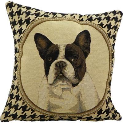 Gobelin 2-zijdig Kussen Pied de Poule Franse Bulldog (32 x 32 cm) Gobelin 2-zijdig Kussen Pied de Poule Franse Bulldog (32 x 32 cm)