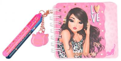 Top Model notitieboek Leo Love meisjes 9,2 cm roze 2 delig Top Model notitieboek Leo Love meisjes 9,2 cm roze 2 delig