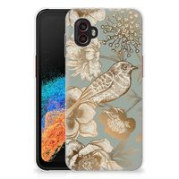 TPU Case voor Samsung Galaxy Xcover 6 Pro Vintage Bird Flowers - thumbnail