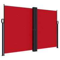 vidaXL Windscherm uittrekbaar 160x1200 cm rood, windscherm, balkon scherm, balkondoek, balkonscherm, windscherm balkon, scherm balkon