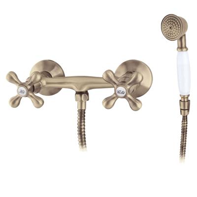 Loqé Luxor meng douchekraan met handdouche brons Loqé Luxor meng douchekraan met handdouche brons