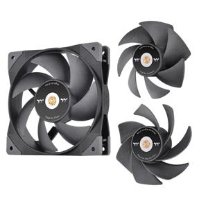 Thermaltake CL-F155-PL12BL-A PC-ventilator Zwart (b x h x d) 120 x 120 x 25 mm