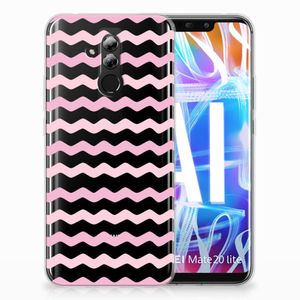 Huawei Mate 20 Lite TPU bumper Waves Roze