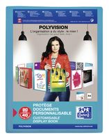 Showalbum Oxford Polyvision A4 40-tassen PP blauw - thumbnail