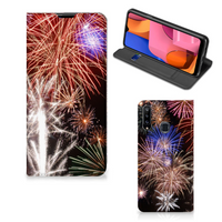 Samsung Galaxy A20s Hippe Standcase Vuurwerk