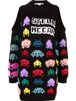 Stella McCartney robe Gamer en maille intarsia - Noir