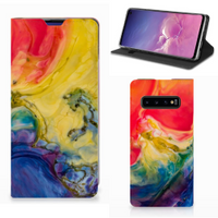 Bookcase Samsung Galaxy S10 Watercolor Dark - thumbnail