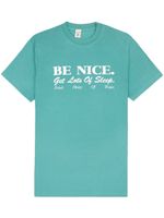 Sporty & Rich Be Nice cotton T-shirt - Bleu