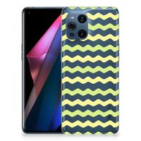 OPPO Find X3 | X3 Pro TPU bumper Waves Yellow - thumbnail