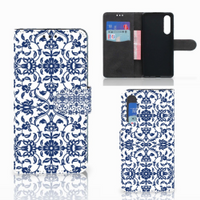 Huawei P30 Hoesje Flower Blue - thumbnail