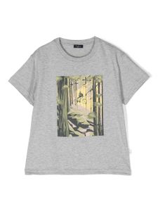 Il Gufo t-shirt à imprimé graphique - Gris