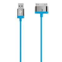 Belkin Oplaad-Sync-kabel (30-pins aansluiting, 2m) voor Apple iPod/iPhone/iPad blauw