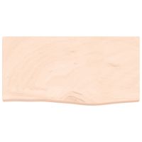 The Living Store Wandplank Rustieke Stijl - 60x30x4cm - Massief Eikenhout - 20kg Draagvermogen