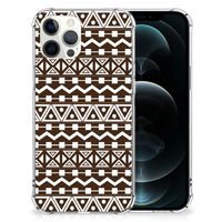 iPhone 12 Pro Max Doorzichtige Silicone Hoesje Aztec Brown - thumbnail