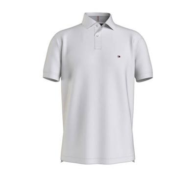 Tommy Hilfiger regular fit polo met biologisch katoen wit