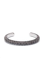 ISABEL MARANT bracelet torque serti de cristaux - Gris