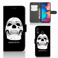 Telefoonhoesje met Naam Samsung Galaxy A30 Skull Eyes