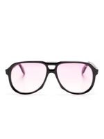 Cutler & Gross lunettes de soleil à monture pilote - Rose