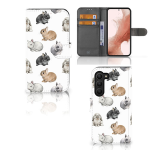 Telefoonhoesje met Pasjes voor Samsung Galaxy S23 Konijntjes