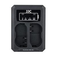 JJC DCH-ENEL15 USB Dual Battery Charger (voor Nikon EN-EL15 accu) - thumbnail