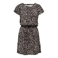 ONLY jurk met panterprint beige/ zwart