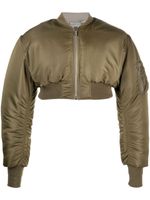 VTMNTS veste bomber crop à design matelassé - Vert